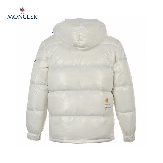 Ny 23FW Moncler x FRGMT Svart Hvit Lange Ermer Dunjakker