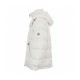 Beste Moncler Maire Hooded Quilted Shell Hvit Lange Ermer Dunjakker