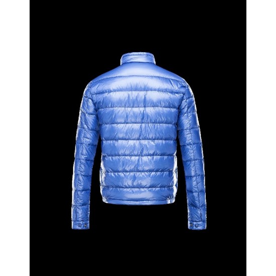 Moncler ACORUS Ultralight Bright Blå Vinterjakke Techno Fabric/Polyamide Herre 41338935LS