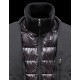 Moncler ARGENTRE Detachable Lapel Collar Svart Vinterjakke Nylon/Polyamid Herre 41382289SR