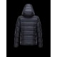 Moncler BASILE Turtleneck Fixed Hood Dark Blå Vinterjakke Polyamide Herre 41457019XO