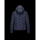 Moncler BERRIAT Detachable Hood Turtleneck Dark Blå Vinterjakke Nylon/Polyamid Herre 41456793QL