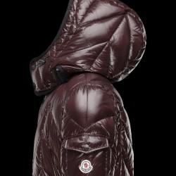 Moncler BERRIAT Detachable Hood Turtleneck Dark Brun Vinterjakke Nylon/Polyamid Herre 41456769LD