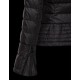 Moncler BIBER Double-Breasted Classic Neckline Svart Vinterjakke Nylon Dame 41467469GC