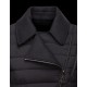 Moncler BRIERE Classic Neckline Broadcloth Collar Svart OverDunjakke Techno Fabric Dame 41457362EI