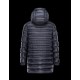 Moncler DUSTIN Detachable Hood Turtleneck Dark Blå Dunjakke Techno Fabric/Polyamide Herre 41456791NS