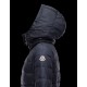 Moncler FLAMME Inner Hood Turtleneck Dark Blå Dunjakke Nylon Dame 41381023JX