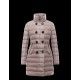 Moncler GARBET Double-Breasted Detachable Dove Grå Dunjakke Techno Fabric Dame 41456711MW