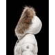 Moncler GENE Turtleneck Detachable Ivory Vinterjakke Nylon/Racoon Dame 41456957NI