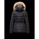 Moncler GENE Turtleneck Fur-Trimmed Hood Svart Vinterjakke Nylon/Polyamide/Racoon Dame 41456957UM