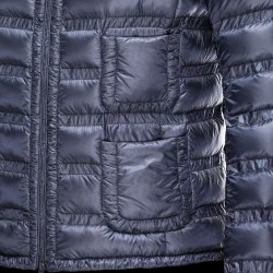 Moncler LISSY Ultralight Round Collar Blå Vinterjakke Techno Fabric/Polyamide Dame 41338938FJ