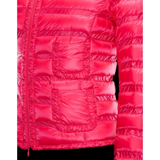 Moncler LISSY Ultralight Round Collar Fuchsia Vinterjakke Polyamide Dame 41338938FP