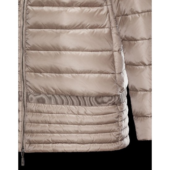 Moncler NARLAY Ultralight Turtleneck Beige Dunjakke Nylon Dame 41457282KL