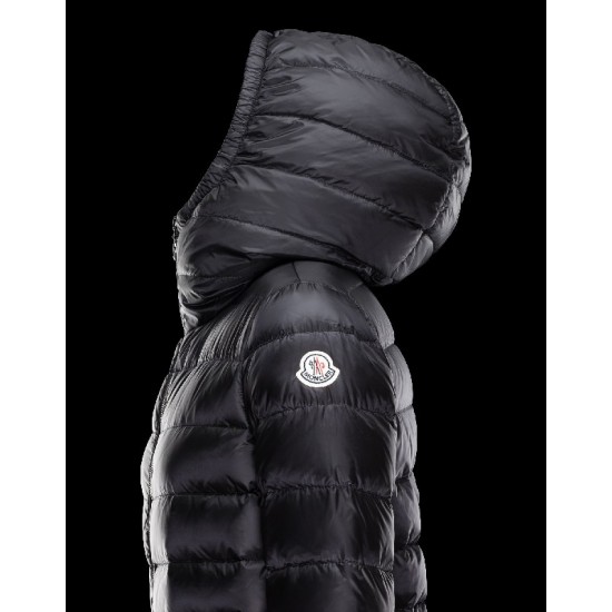 Moncler NARLAY Ultralight Turtleneck Svart Dunjakke Nylon Dame 41457282TO