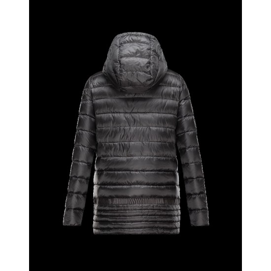 Moncler NARLAY Ultralight Turtleneck Steel Grå Dunjakke Nylon Dame 41457282IL