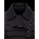 Moncler NOUES Classic Neckline Broadcloth Collar Svart Dunjakke Techno Fabric Dame 41457415FM