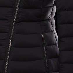 Moncler NOUES Classic Neckline Broadcloth Collar Svart Dunjakke Techno Fabric Dame 41457415FM