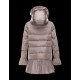 Moncler SERRE Turtleneck Dove Grå Dunjakke Nylon/Polyamide Dame 41456720VM