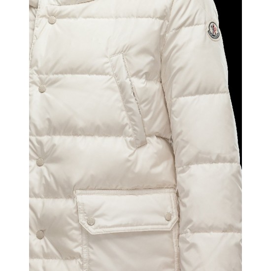 Moncler SERRE Turtleneck Ivory Dunjakke Nylon/Polyamide Dame 41456720RA