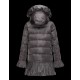 Moncler SERRE Turtleneck Steel Grå Dunjakke Nylon/Polyamide Dame 41456720GV