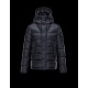 Moncler BASILE Turtleneck Fixed Hood Dark Blå Vinterjakke Polyamide Herre 41457019XO