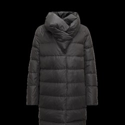 Moncler REMORAY Turtleneck Steel Grå Dunjakke Techno Fabric/Polyester Dame 41456984WJ