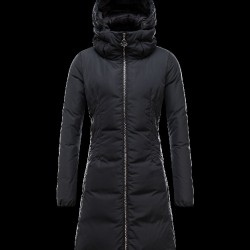 Moncler RENNE Turtleneck Svart Dunjakke Polyester Microfibre Dame 41311131VD