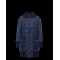 Moncler SANCES Rib Knit Collar Turtleneck Dark Blå Dunjakke Nylon/Polyester Dame 41477823MH