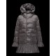 Moncler SERRE Turtleneck Steel Grå Dunjakke Nylon/Polyamide Dame 41456720GV