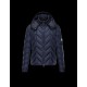 Moncler BERRIAT Detachable Hood Turtleneck Dark Blå Vinterjakke Nylon/Polyamid Herre 41456793QL