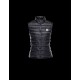 Moncler LIANE Ultralight Mandarin Collar Svart WaistDunjakke Techno Fabric/Polyamide Dame 41344266SD