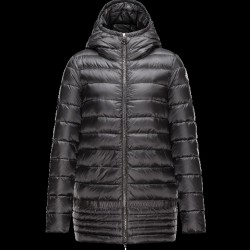 Moncler NARLAY Ultralight Turtleneck Steel Grå Dunjakke Nylon Dame 41457282IL