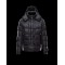 Moncler ALFRød Detachable Knit Collar Svart Vinterjakke Nylon/Polyamid Herre 41380992WK