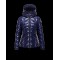 Moncler BADETE Turtleneck Fixed Hood Dark Blå Vinterjakke Nylon/Polyamide Dame 41464877MX