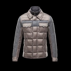 Moncler BLAIS Turtleneck Grå Vinterjakke Nylon/Polyamid/Wool Herre 41378018EI