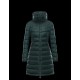 Moncler FLAMME Turtleneck Dark Grønn Dunjakke Nylon/Polyamid Dame 41381023QT