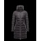 Moncler FLAMME Turtleneck Inner Hood Svart Dunjakke Nylon Dame 41381023BL