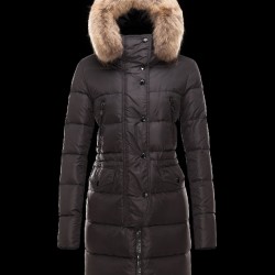 Moncler FRAGON Fur Hood Svart Vinterjakke Nylon/Pa/Racoon Dame 41311175WT