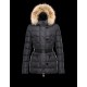 Moncler GENE Turtleneck Fur-Trimmed Hood Svart Vinterjakke Nylon/Polyamide/Racoon Dame 41456957UM