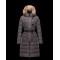 Moncler GENEVRIER Fur Hood Dark Brun Dunjakke Nylon/Pa Dame 41311136SU