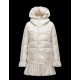 Moncler SERRE Turtleneck Ivory Dunjakke Nylon/Polyamide Dame 41456720RA