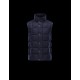 Moncler TENAY Turtleneck Dark Blå WaistDunjakke Wool Flannel Herre 41456745SC